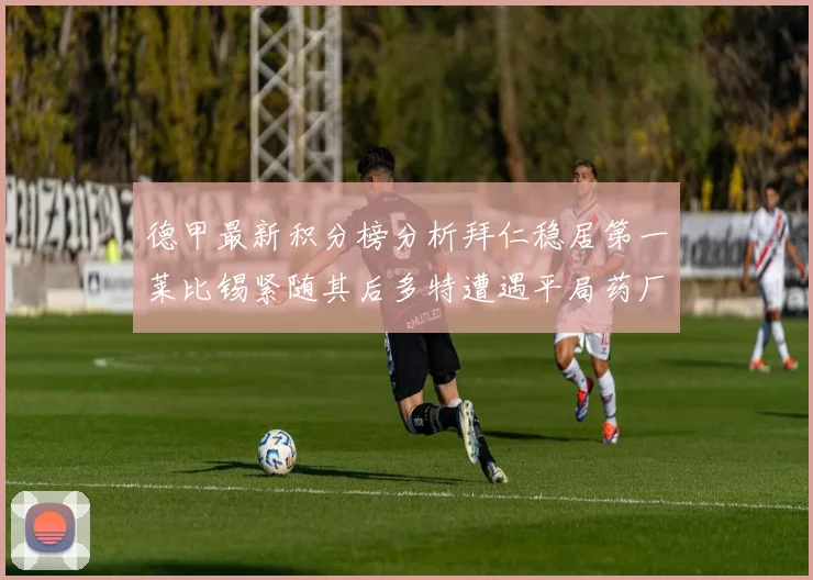 德甲最新积分榜分析拜仁稳居第一莱比锡紧随其后多特遭遇平局药厂紧追不舍